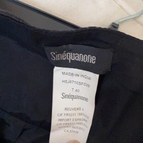 Sinequanone Vintage black velvet skirt with tule trim on bottom and sequins - Picture 5 of 7